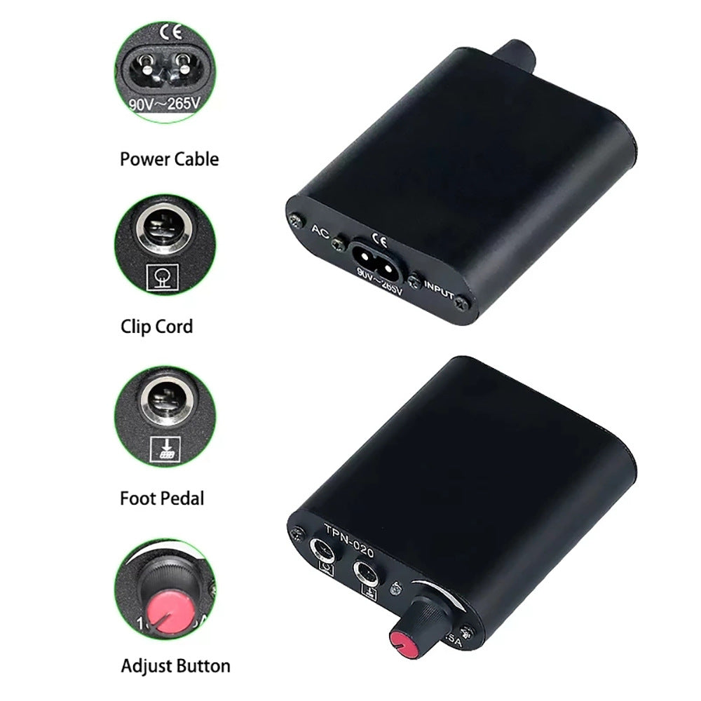 Exclusive For Cross-border Mini Tattoo Power Tattoo Pen Set Pen Motor Tattoo Machine Set Printer Set