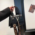 Womens Fashion Solid-Color Tassel Crossbody Bag