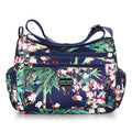 Fashionable Printed Womens Bag Trendy Landscape And Floral Fabric Pattern