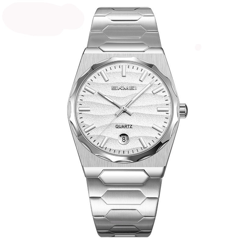 Mens Watch With A Steel Band Calendar Function