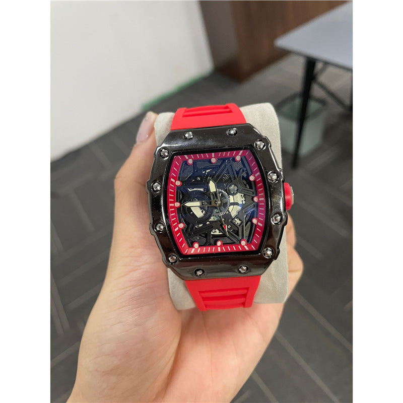 Cylindrical Mens Watch With Luminous Quartz Movementnon-wristwatch